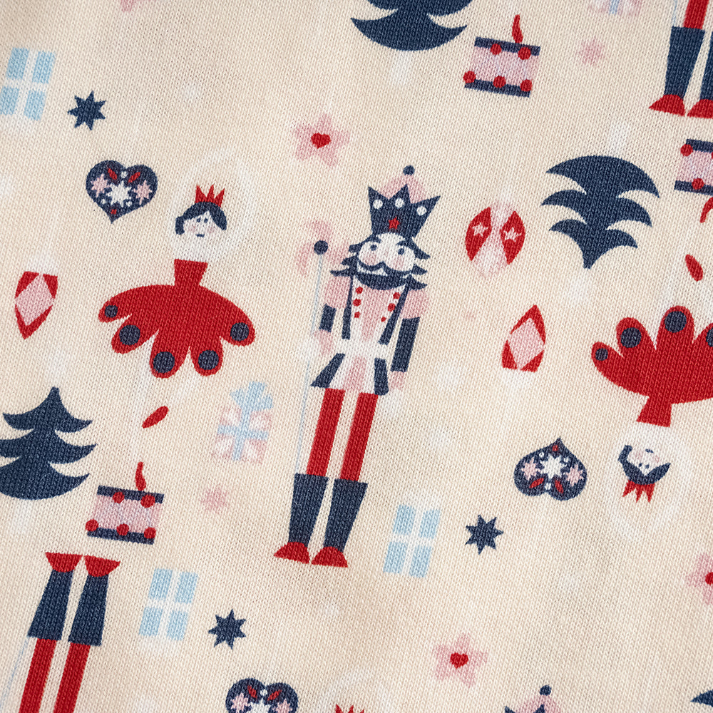 Nutcracker-print Baby Set