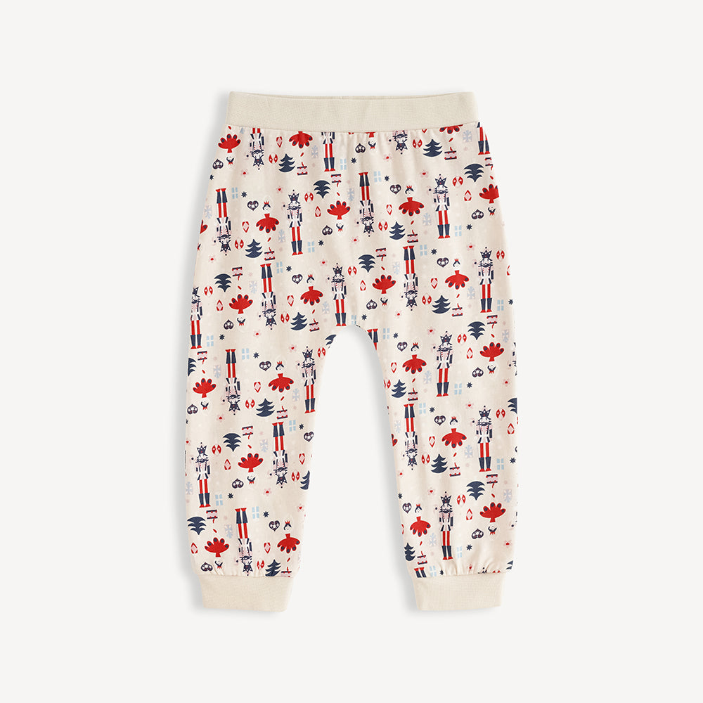 Nutcracker-print Baby Set