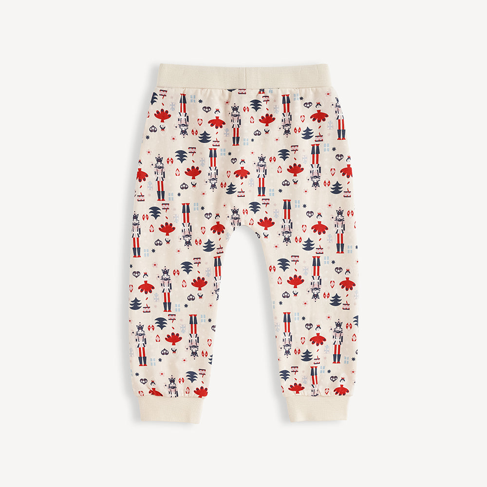 Nutcracker-print Baby Set