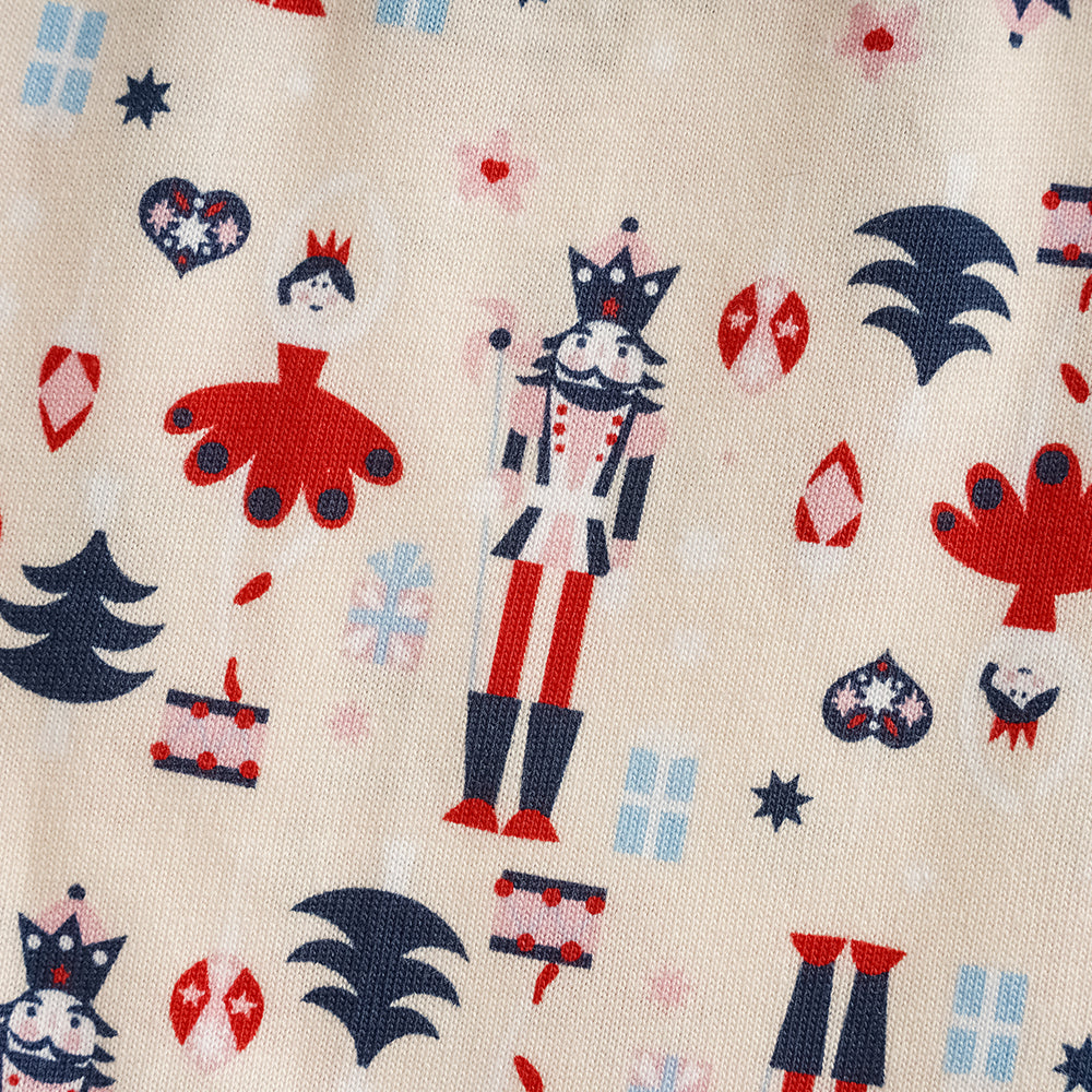 Nutcracker-print Baby Set