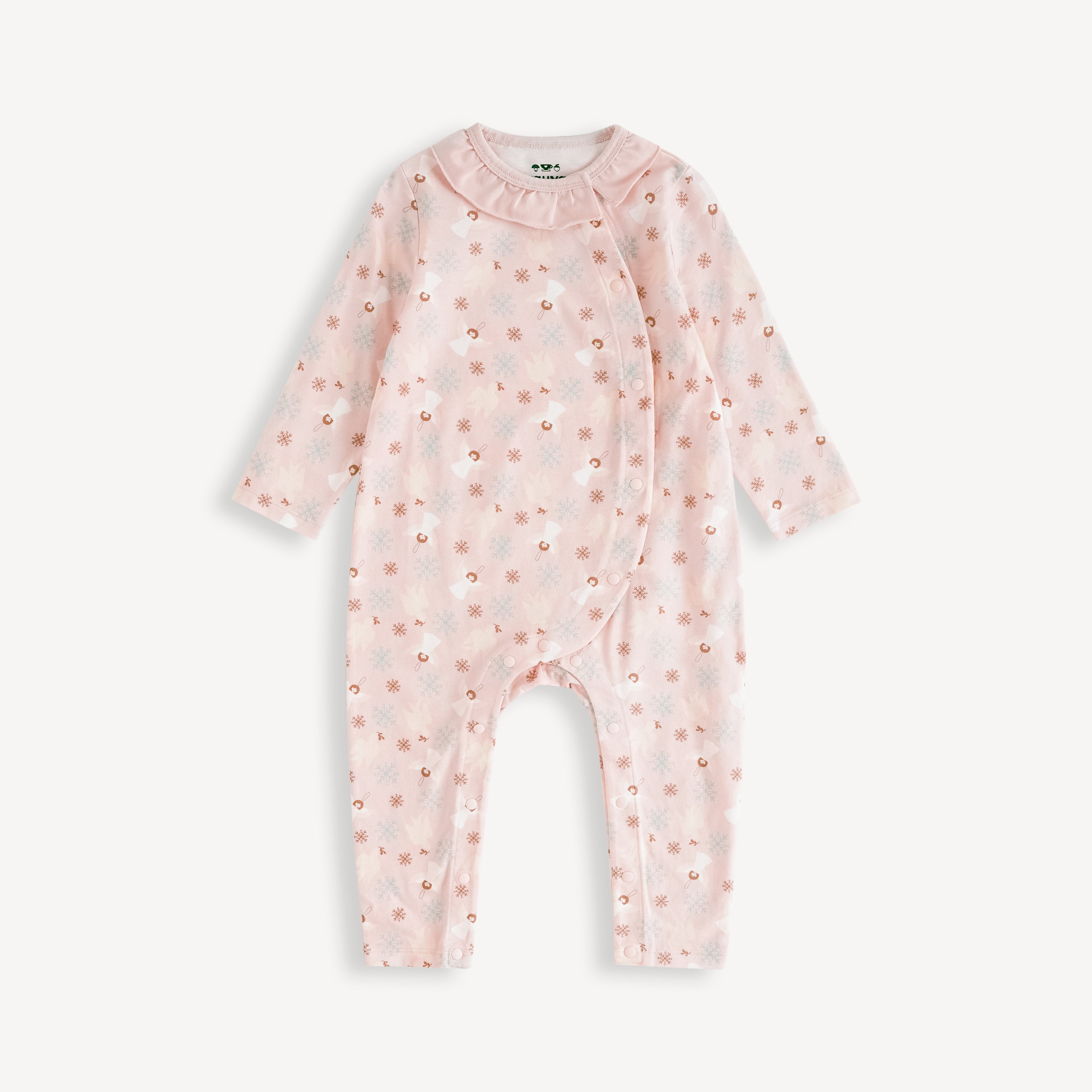 Angel-print Baby Set