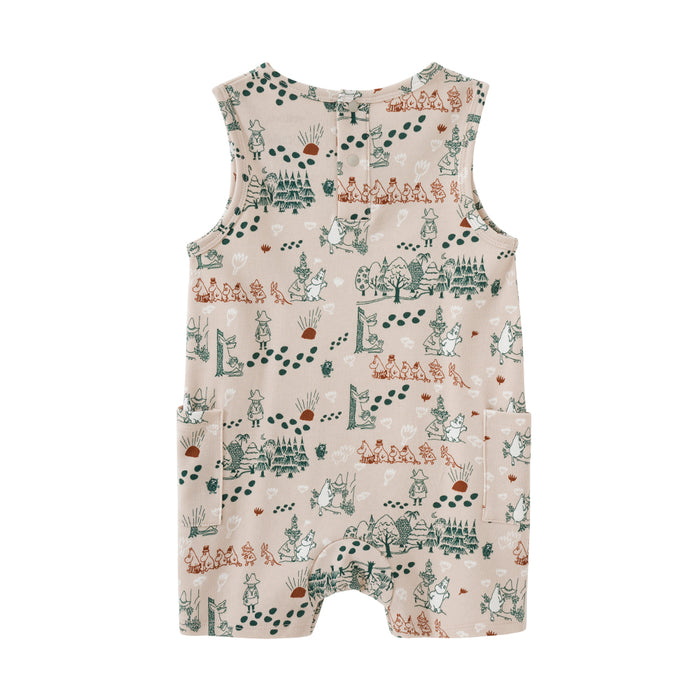 Vauva x Moomin SS23 - Baby Boys All Over Print Cotton Sleeveless Bodysuit