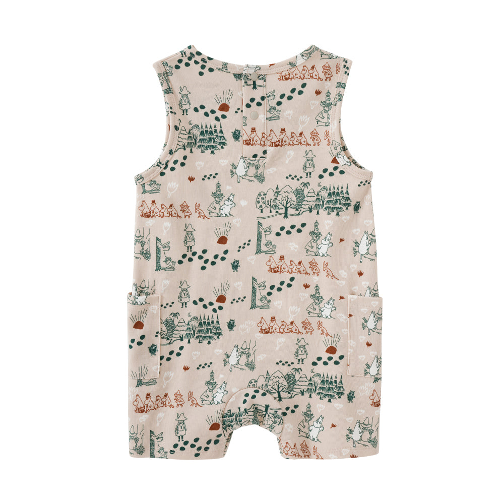 Vauva x Moomin Vauva x Moomin SS23 - Baby Boys All Over Print Cotton Sleeveless Romper Romper