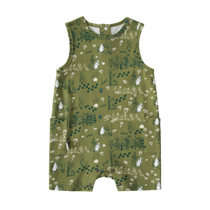 Vauva x Moomin SS23 - Baby Boys All Over Print Cotton Sleeveless Bodysuit