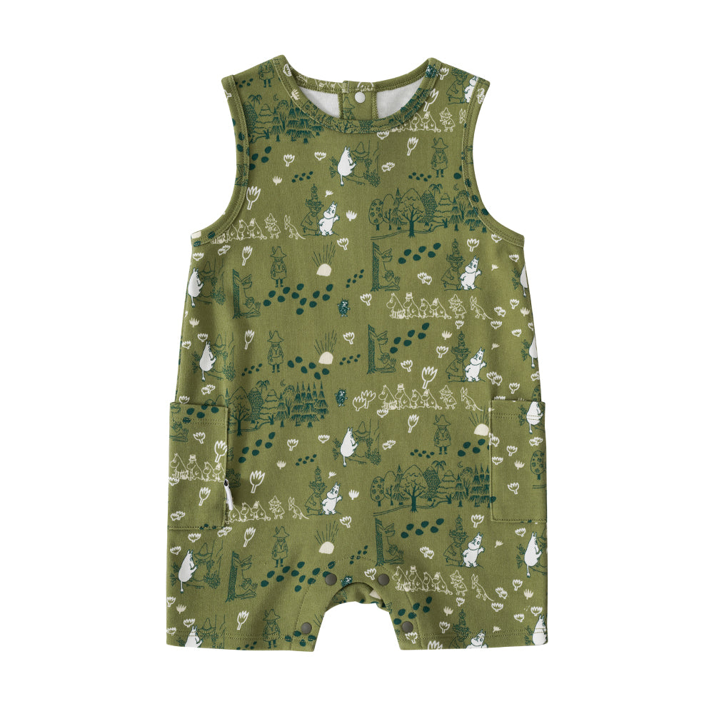 Vauva x Moomin Vauva x Moomin SS23 - Baby Boys All Over Print Cotton Sleeveless Romper Romper