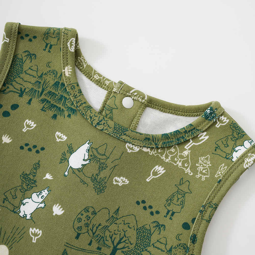 Vauva x Moomin SS23 - Baby Boys All Over Print Cotton Sleeveless Romper product image 1