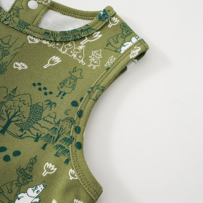 Vauva x Moomin Vauva x Moomin SS23 - Baby Boys All Over Print Cotton Sleeveless Romper Romper