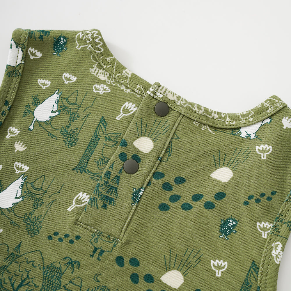 Vauva x Moomin Vauva x Moomin SS23 - Baby Boys All Over Print Cotton Sleeveless Romper Romper