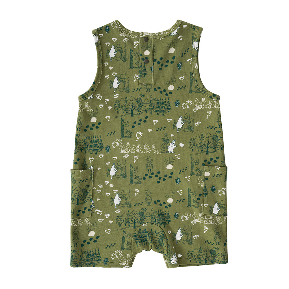 Vauva x Moomin Vauva x Moomin SS23 - Baby Boys All Over Print Cotton Sleeveless Romper Romper