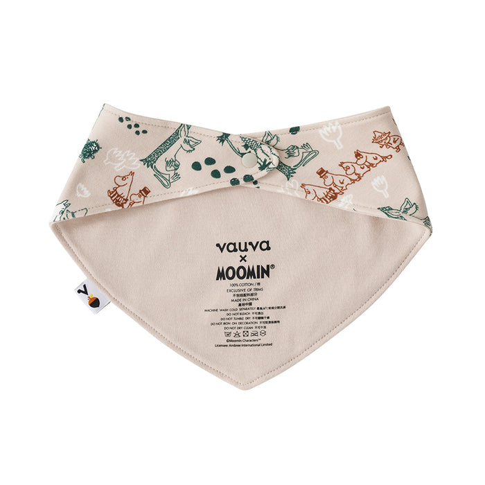 Vauva x Moomin SS23 - Baby Boys All Over Print Cotton Bib product image back