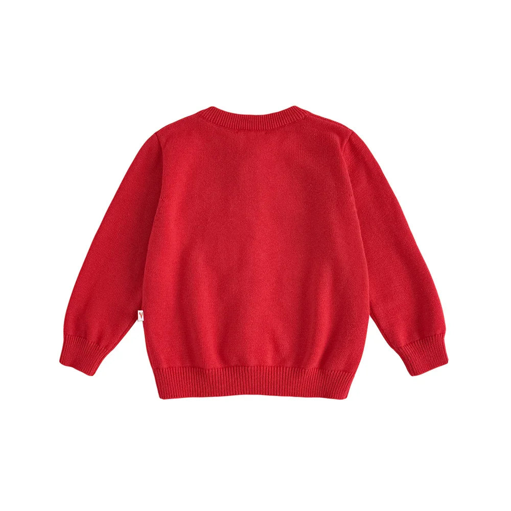 VAUVA Vauva FW23 - Baby Girls New Year Festival Cotton Cashmere Jacket (Red) Coat & Jacket