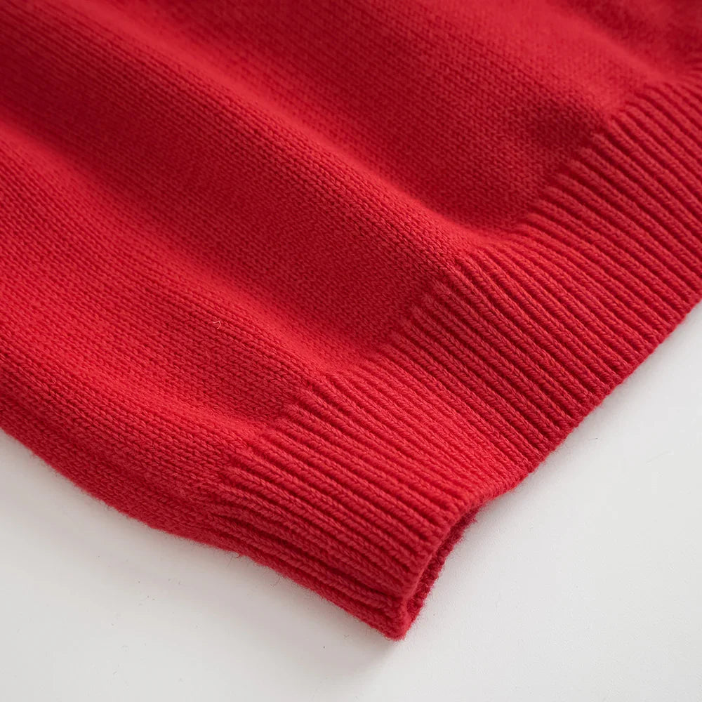 VAUVA Vauva FW23 - Baby Girls New Year Festival Cotton Cashmere Jacket (Red) Coat & Jacket