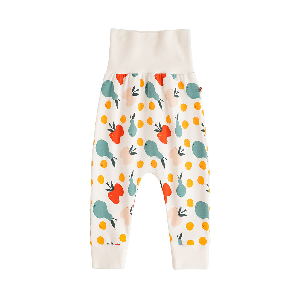 VAUVA Vauva FW23 - Baby Unisex Fruit All Over Print Cotton High Waist Trousers