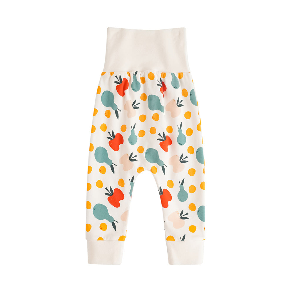 Vauva FW23 - Baby Unisex Fruit All Over Print Cotton High Waist Trousers product image back