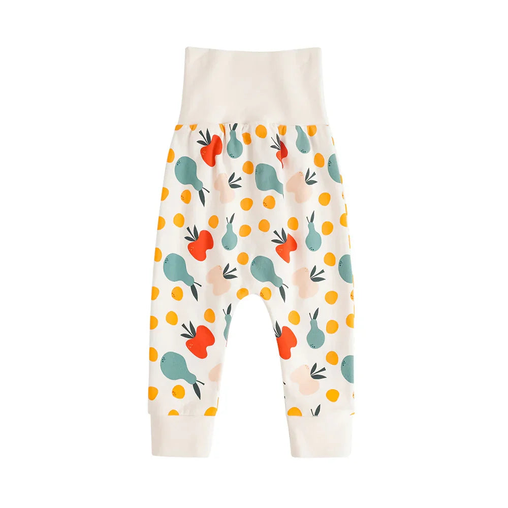 VAUVA Vauva FW23 - Baby Unisex Fruit All Over Print Cotton High Waist Trousers