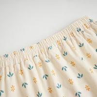 Vauva FW23 - Girls Printed Elastic Waist A-Line Skirt (White) - My Little Korner