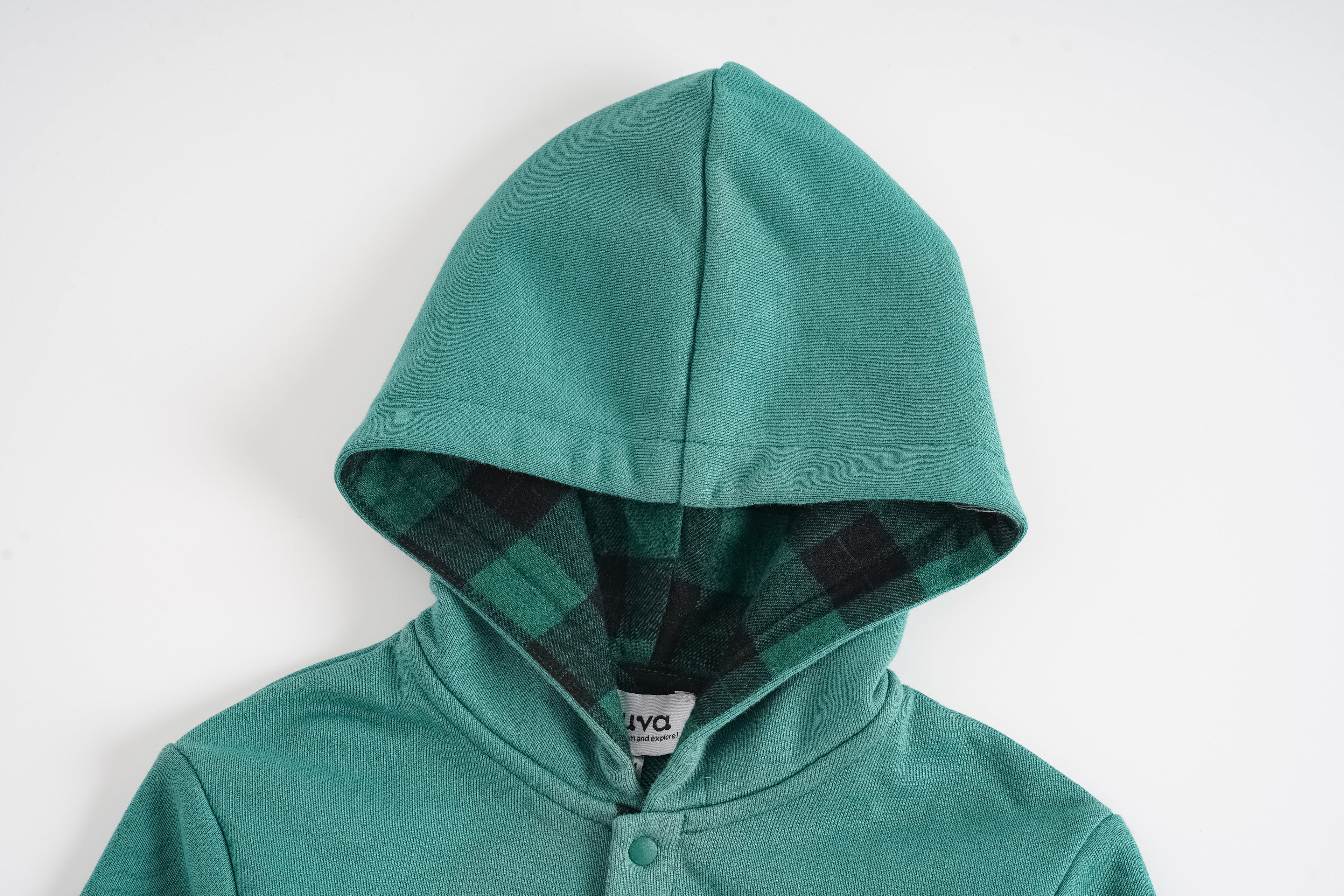 Plaid Patch Hoodie