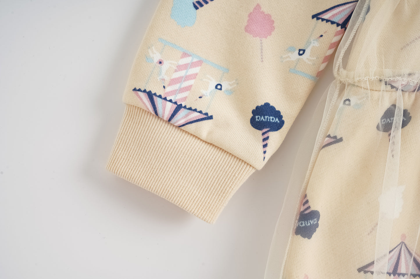 Unicorn-Print Frill Dress