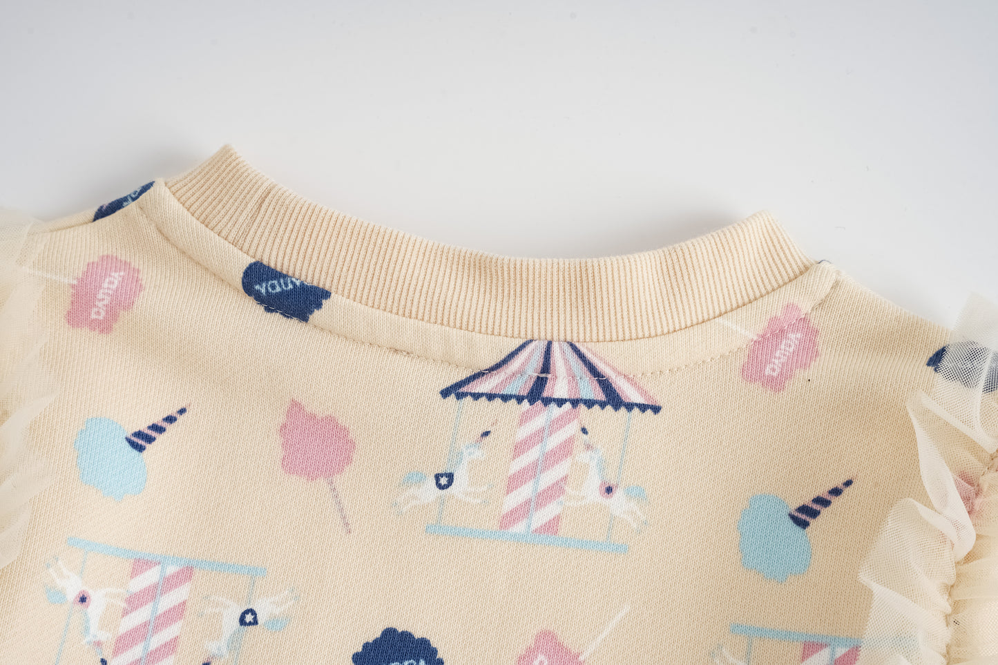 Unicorn-Print Frill Dress