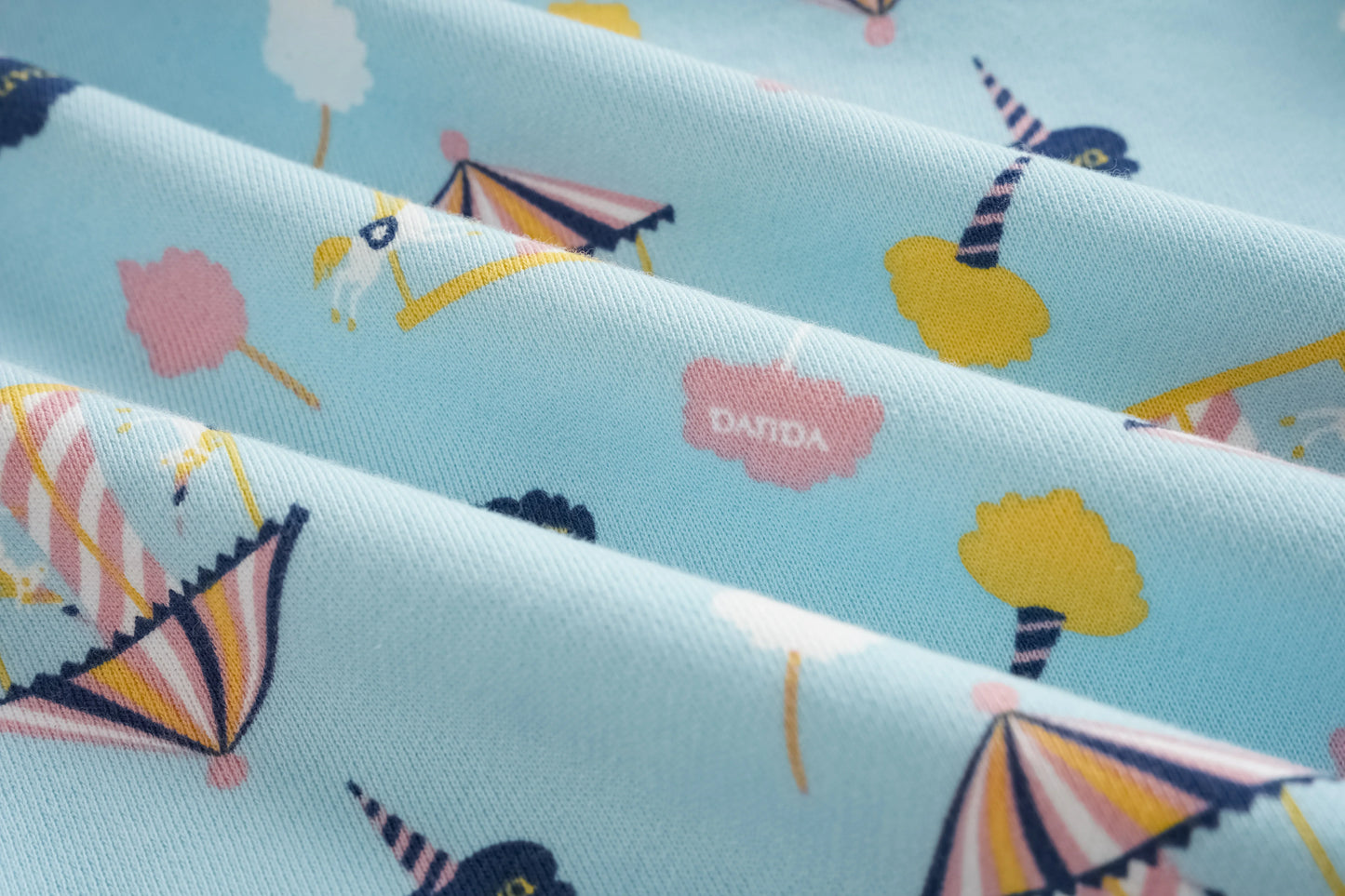 Unicorn-Print Frill Sweatshirt