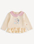 Printed Frill Hem Top
