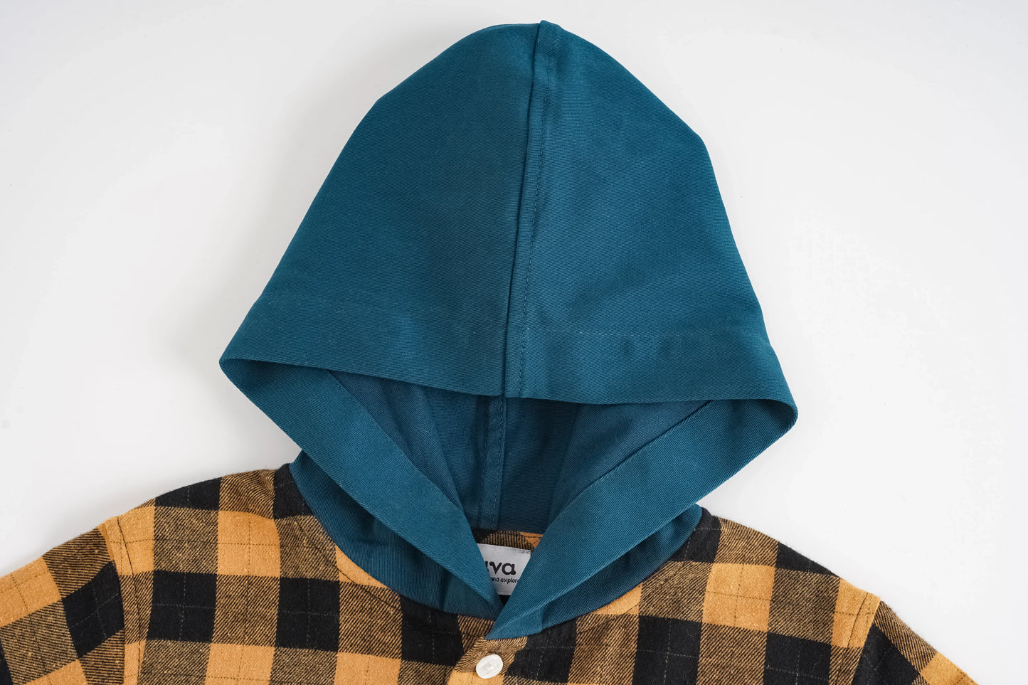 Hooded Plaid Shirt Jacket