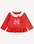 Printed Frill Hem Top