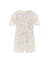 Peony Bouquet Sequin Cape Dress