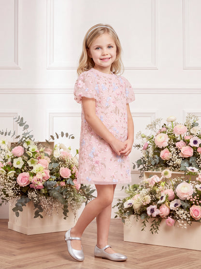 Peony Bouquet Puff Sleeve Dress