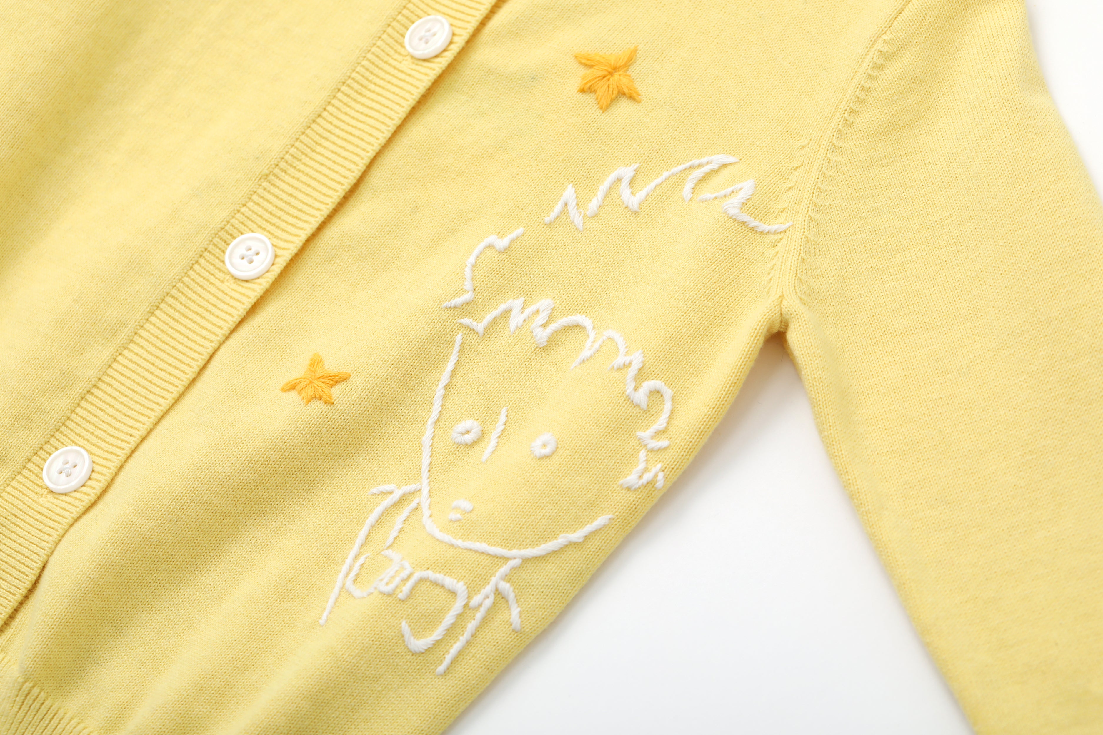 Vauva x Le Petit Prince Vauva x Le Petit Prince - Kids Cashmere Cardigan (Yellow) Coat &amp; Jacket