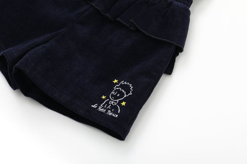 Vauva x Le Petit Prince - Girls Embroidered Corduroy Shorts