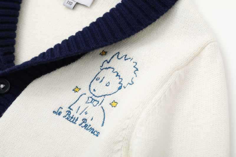 Vauva x Le Petit Prince - Boys Embroidered Cardigan - My Little Korner