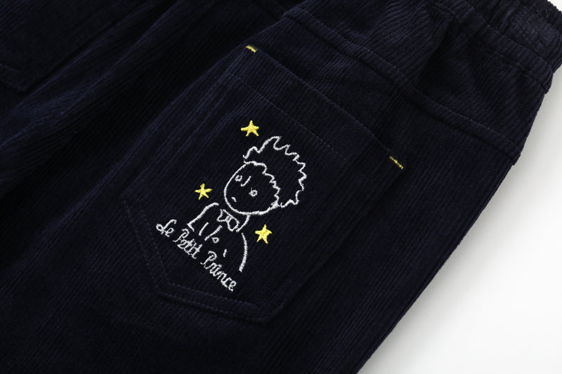 Vauva x Le Petit Prince - Boys Embroidered Corduroy Pants - My Little Korner
