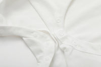 Vauva SS24 - Baby Boy Polo White Shortie Romper product image -7