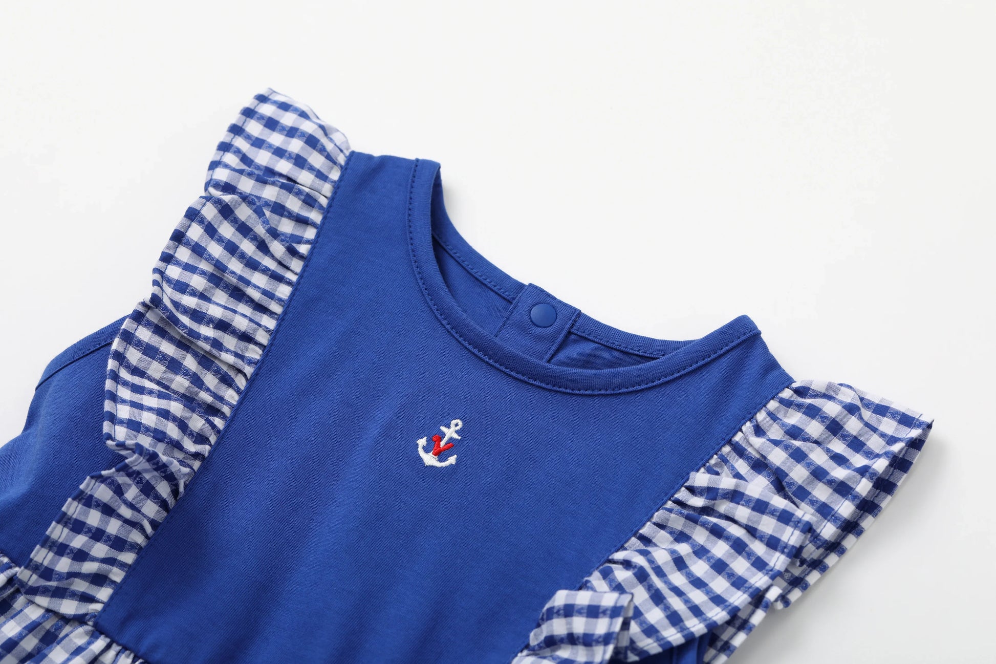 VAUVA Vauva SS24 - Baby Girl Plaid Pattern Short Sleeve Dress Dresses