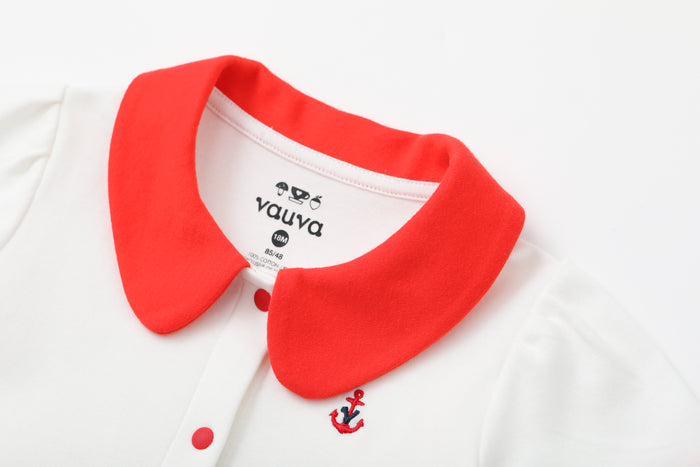 Vauva SS24 - Baby Girl Bow Dress (Red) product image 01