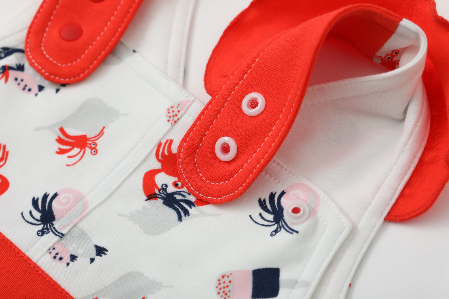 VAUVA Vauva SS24 - Baby Girl Crab Print Tank Dress (Red) Dress