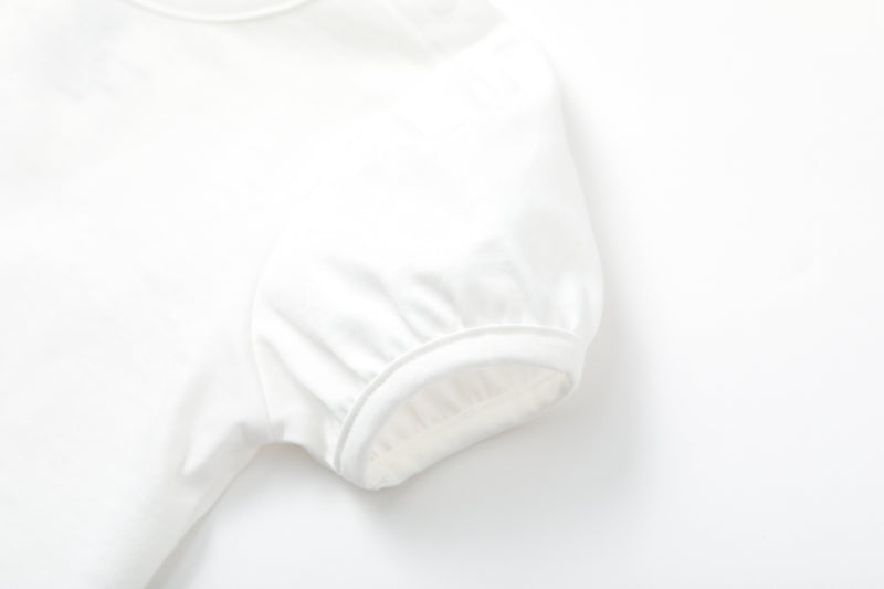 Vauva SS24 - 嬰兒螃蟹印花短袖套裝 (藍白色) 