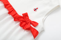 Vauva SS24 - Baby Girl Bow Tank Dress (Red)
