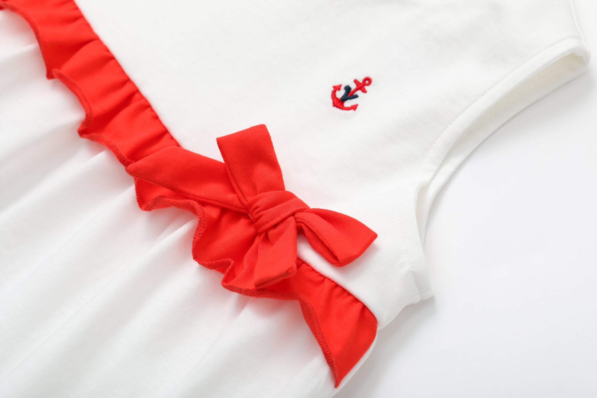 VAUVA Vauva SS24 - Baby Girl Bow Tank Dress (Red) Dress