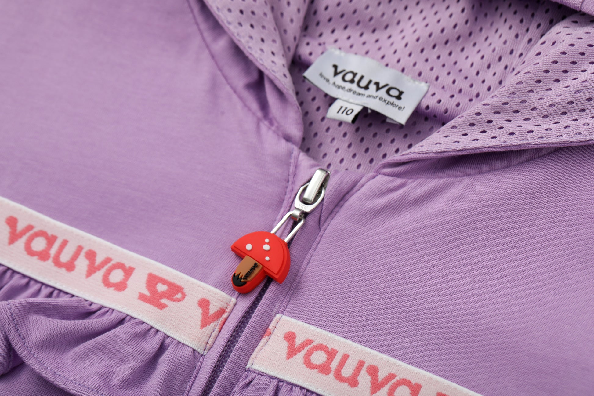 VAUVA Vauva SS24 - Toddler Girl Plain Print Jacket - Purple Coat & Jacket