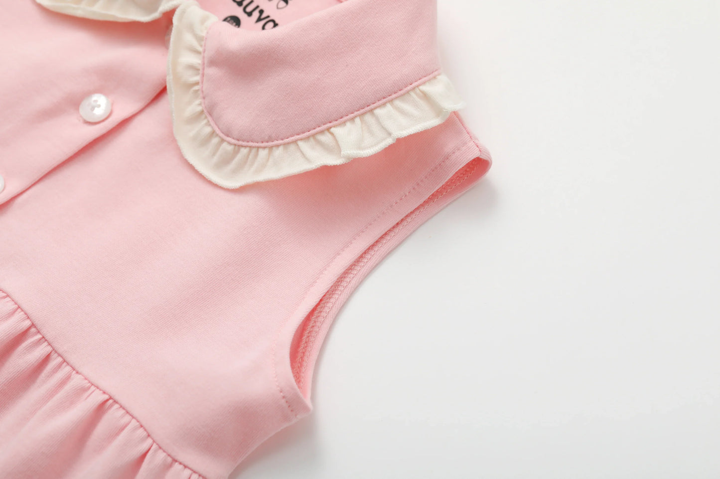 VAUVA Vauva SS24 - Baby Girl's Organic Cotton Plain Dress Dress