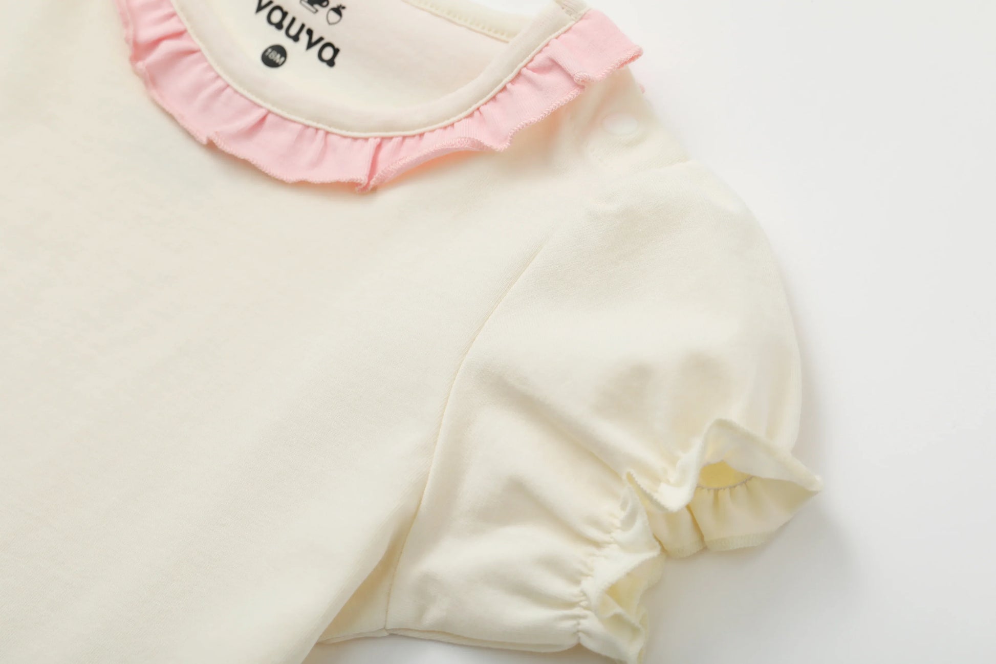 VAUVA Vauva SS24 - Organic Cotton Baby Girl's T-shirt Plain Print