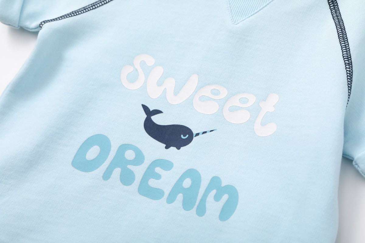 Vauva SS24 - Baby Boy Sweet Dream Short Sleeves Top (Blue) - Product 7