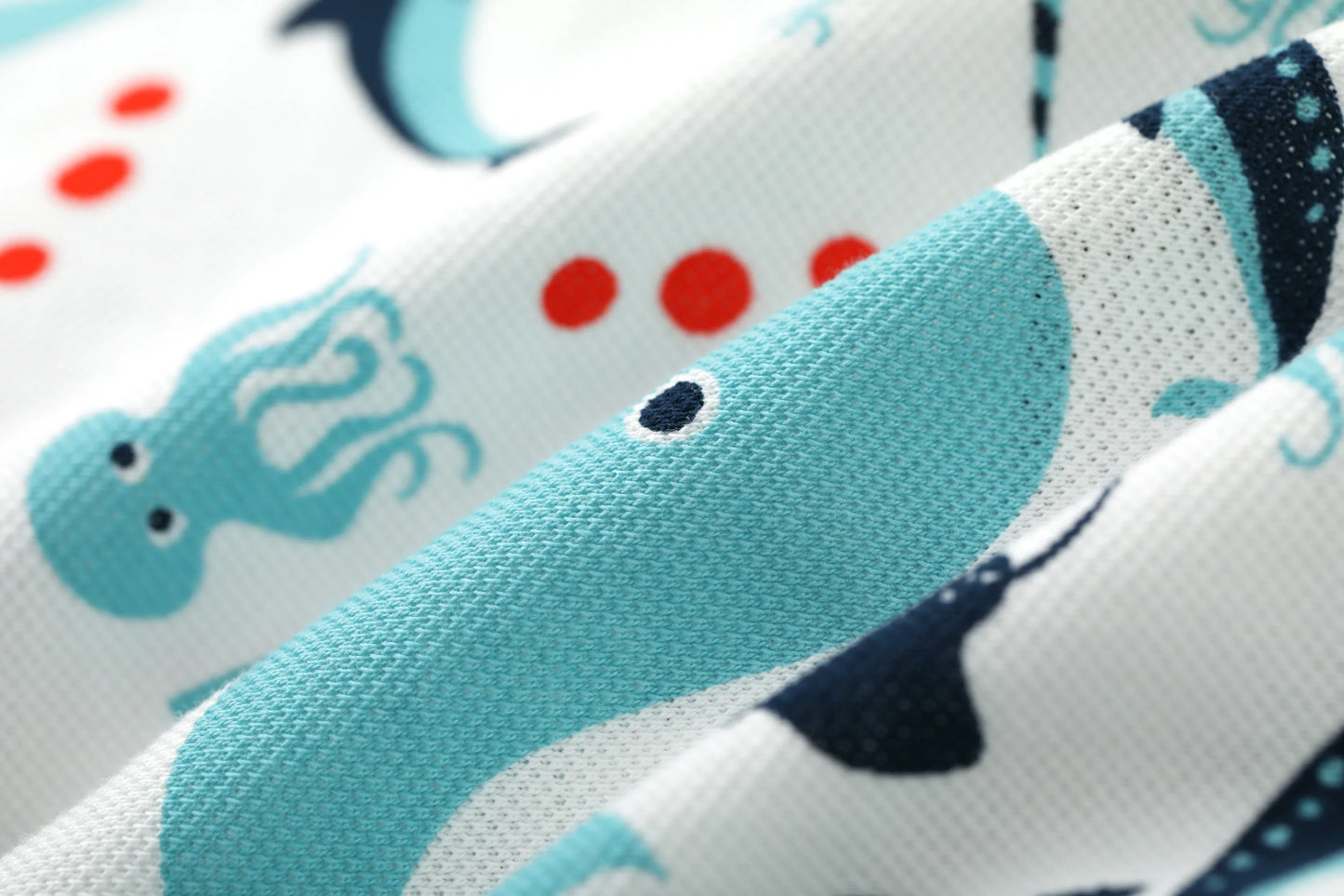 VAUVA Vauva SS24 - Baby Boy Whale Print Shorts (White) Shorts