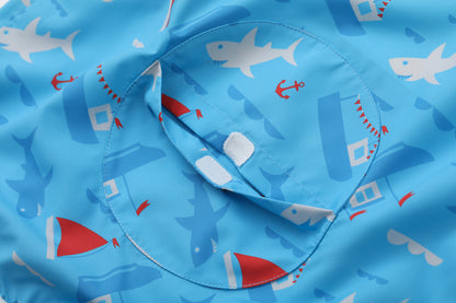 VAUVA Vauva SS24 - Boys Ocean All Over Printed Windbreaker UV Protection Windbreaker