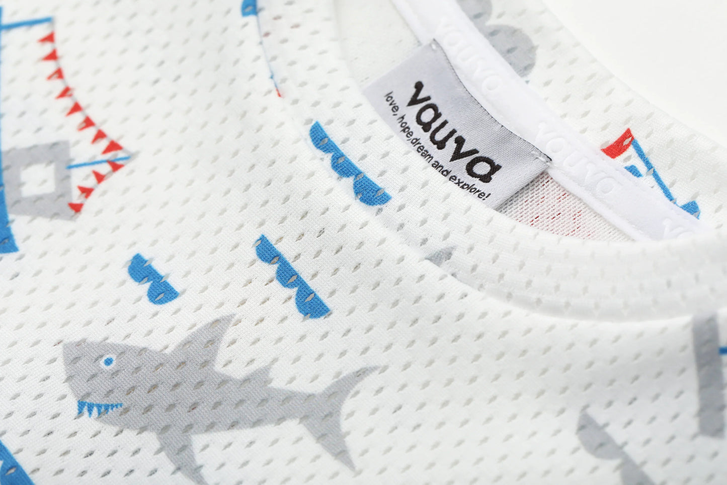 VAUVA Vauva SS24 - Toddler All Over Print Print T-Shirt Top - White Tops