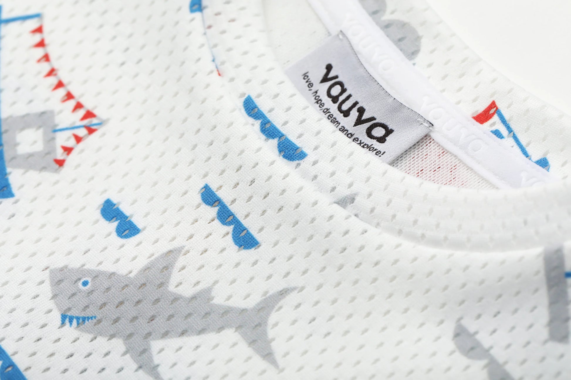 VAUVA Vauva SS24 - Toddler All Over Print Print T-Shirt Top - White Tops