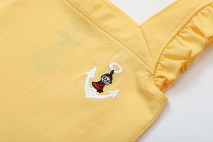 Vauva x Moomin Vauva x Moomin - Baby Girl Little MY Embroidered Top &amp; Bottom Set - Yellow Top &amp; Bottom Set