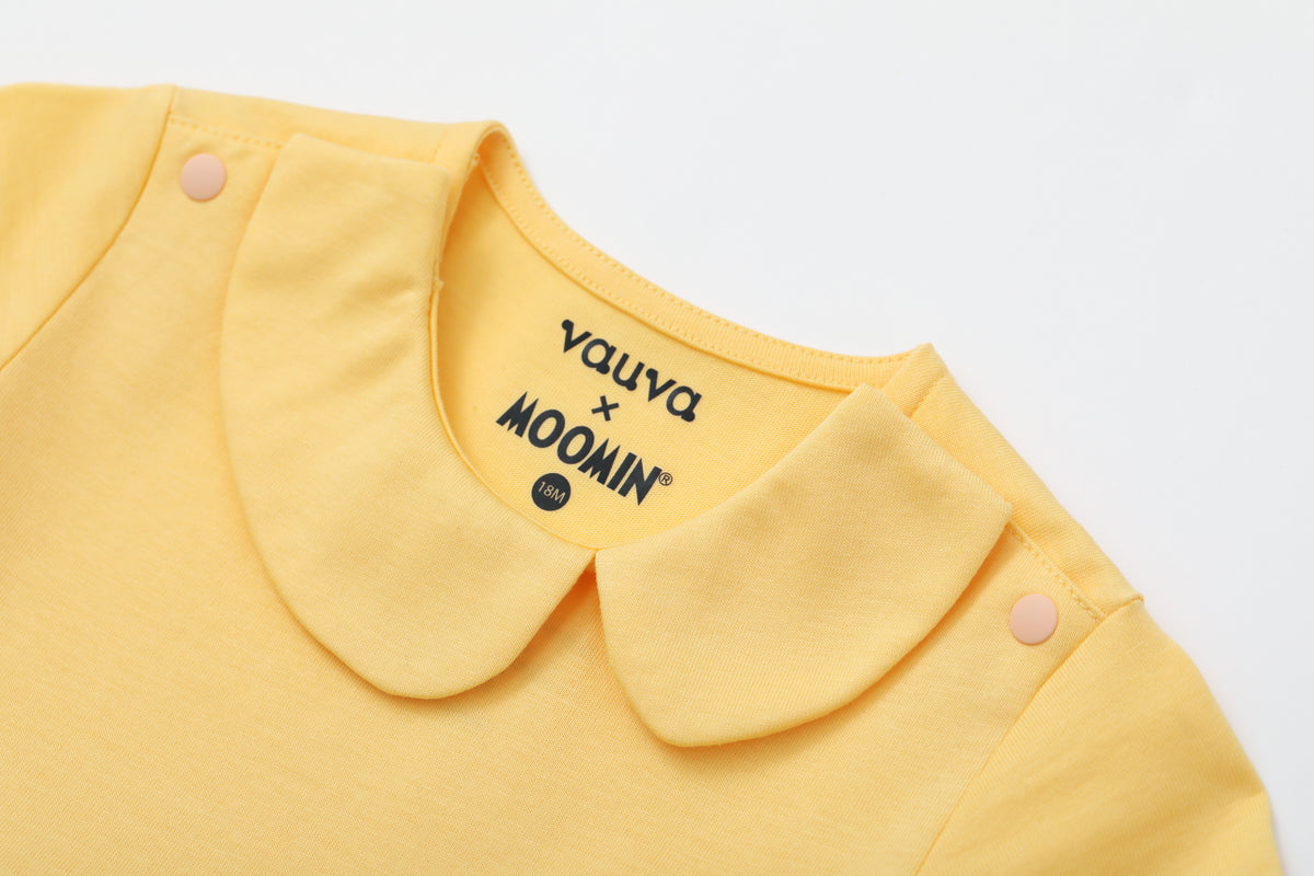 Vauva x Moomin - Baby Girl Short Sleeve Dress (Yellow)
